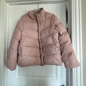 EXPRESS Puffer Jacket.  Pretty Blush color.